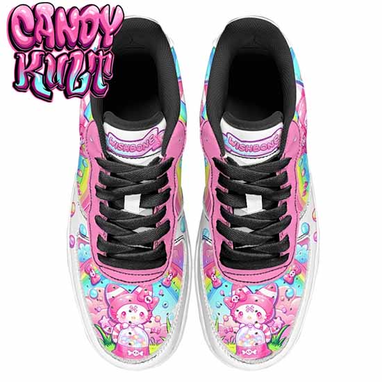Wishbone Gumball Machine White Candy Kult Kicks Men's Sneakers Black - Candy Kult - Candy Cult - Cult Candy - Cake High Heels - [product_vendor}