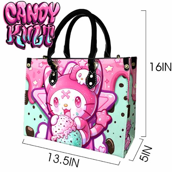 Wishbone Mint Ice Cream Kawaii Candy PU Leather Crossbody Handbag - Candy Kult - Candy Cult - Cult Candy - Cake High Heels - [product_vendor}