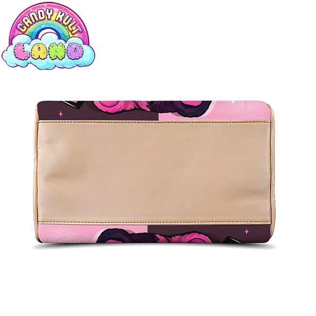 Hex-Heart Candy Kult Land Beige Boston Crossbody Handbag