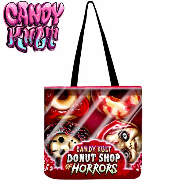 Donut Box Of Horrors Candy Kult Reusable Canvas Shopping Tote - Candy Kult - Candy Cult - Cult Candy - Cake High Heels - [product_vendor}