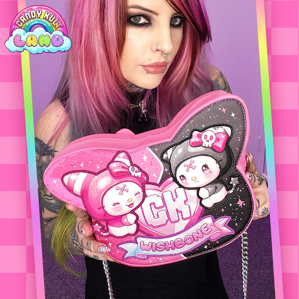 Wishbone Shaped Crossbody Bag - Candy Kult Land