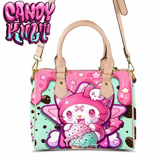 Wishbone Mint Ice Cream Kawaii Candy Beige Boston Crossbody Handbag - Candy Kult - Candy Cult - Cult Candy - Cake High Heels - [product_vendor}