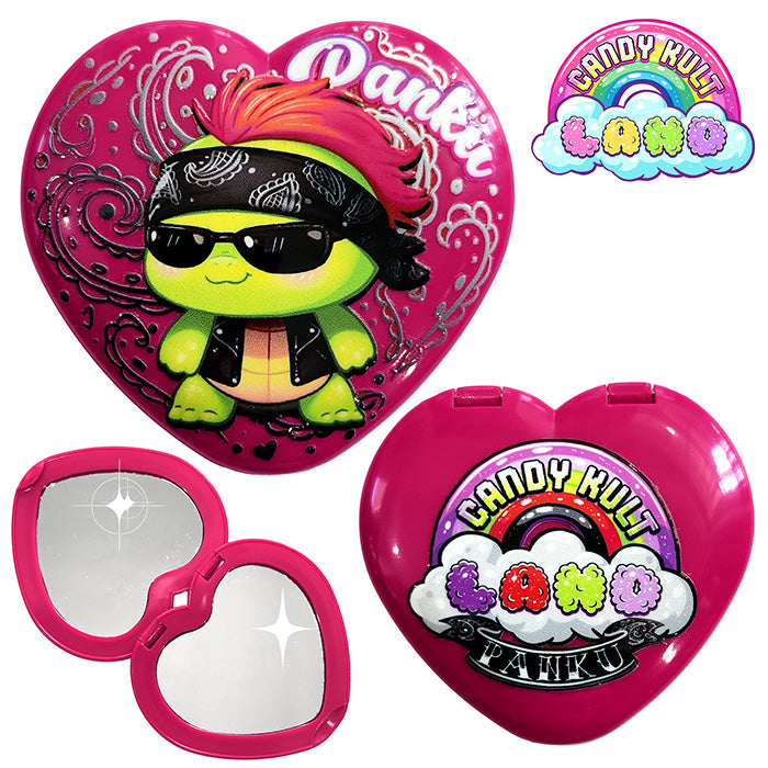 Panku Rebel Heart Compact Mirror - Candy Kult - Candy Cult - Candy Kult Land - Wishbone - Boo Kitty - Panku - Frosti - Toxic Kitten - Hex-Heart - Cult Candy - Cake High Heels - [product_vendor}