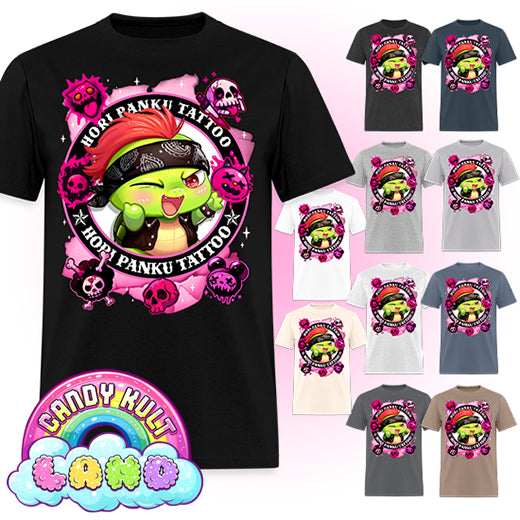 Hori Panku Tattoo Pink - Candy Kult Land Men's / Unisex Classic T-Shirt - Candy Kult - Candy Cult - Candy Kult Land - Wishbone - Boo Kitty - Panku - Frosti - Toxic Kitten - Hex-Heart - Cult Candy - Cake High Heels - [product_vendor}