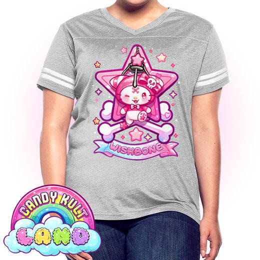 Wishbone Claw Machine Logo - Candy Kult Land Women’s Vintage Sport T-Shirt - Candy Kult - Candy Cult - Candy Kult Land - Wishbone - Boo Kitty - Panku - Frosti - Toxic Kitten - Hex-Heart - Cult Candy - Cake High Heels - [product_vendor}