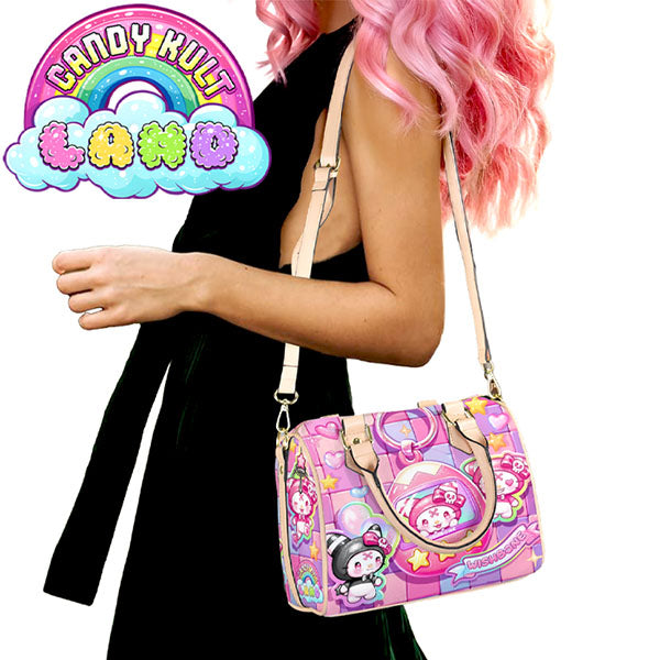 Wishbone Tamagotchi Sticker Wall Candy Kult Land Beige Boston Crossbody Handbag