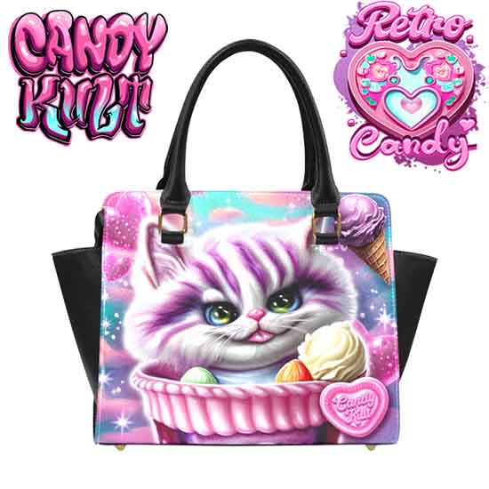 Cheshire Cat Ice Cream Dream Retro Candy Crossbody Handbag - Candy Kult - Candy Cult - Candy Kult Land - Wishbone - Boo Kitty - Panku - Frosti - Toxic Kitten - Hex-Heart - Cult Candy - Cake High Heels - [product_vendor}