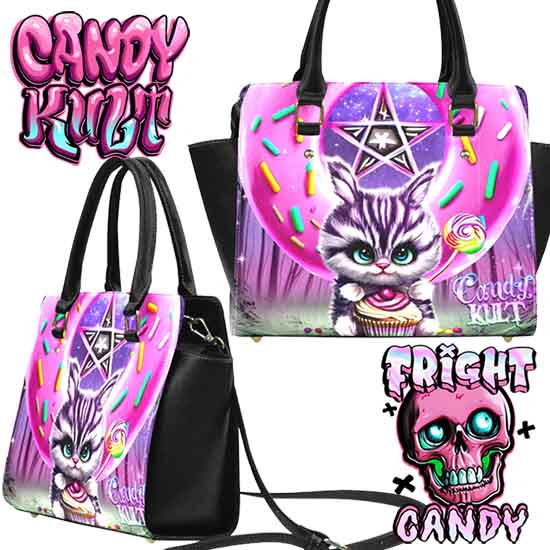 Bunny Donut Pentagram Fright Candy Crossbody Handbag - Candy Kult - Candy Cult - Candy Kult Land - Wishbone - Boo Kitty - Panku - Frosti - Toxic Kitten - Hex-Heart - Cult Candy - Cake High Heels - [product_vendor}