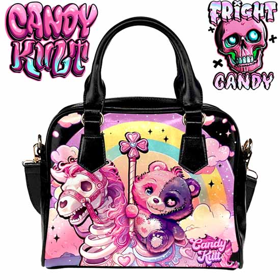 Spooky Bear Carousel Fright Candy Classic Crossbody Handbag - Candy Kult - Candy Cult - Cult Candy - Cake High Heels - [product_vendor}