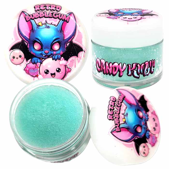 Retro Bubble Gum Candy Kult Sugar Lip Scrub - Candy Kult - Candy Cult - Candy Kult Land - Wishbone - Boo Kitty - Panku - Frosti - Toxic Kitten - Hex-Heart - Cult Candy - Cake High Heels - [product_vendor}