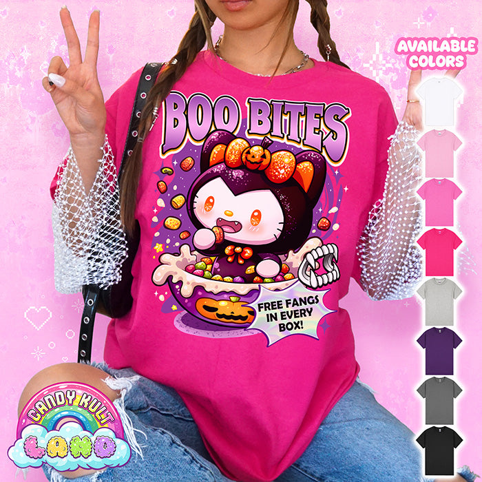Boo Kitty Boo Bites - Candy Kult Land Graphic Tee
