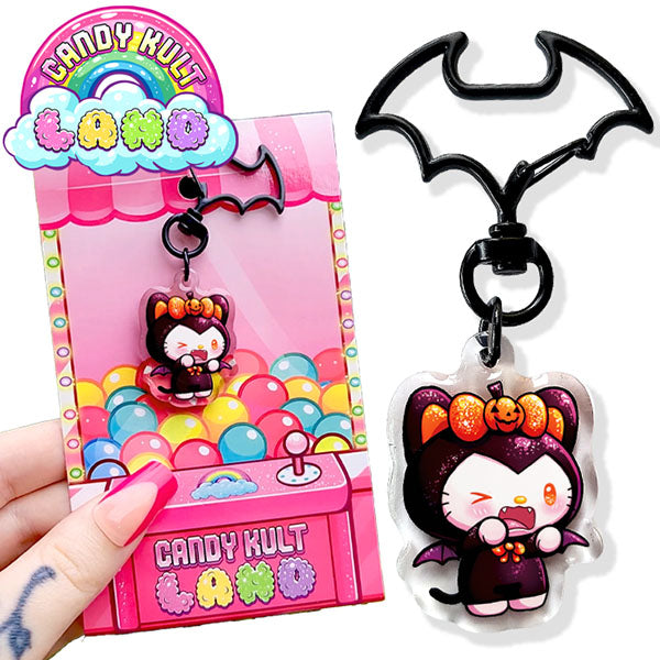 Boo Kitty Bleh - Candy Kult Land Keychain