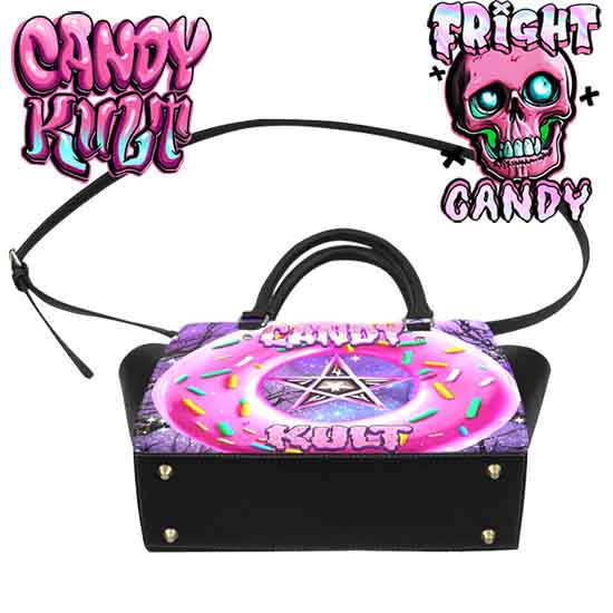 Candy Kult Donut Pentagram Fright Candy Crossbody Handbag - Candy Kult - Candy Cult - Candy Kult Land - Wishbone - Boo Kitty - Panku - Frosti - Toxic Kitten - Hex-Heart - Cult Candy - Cake High Heels - [product_vendor}