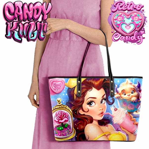 Beauty & The Beast Retro Candy Large Tote Bag - Candy Kult - Candy Cult - Cult Candy - Cake High Heels - [product_vendor}