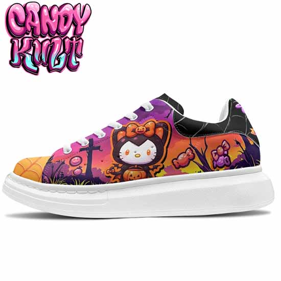 Boo Kitty Sunset Graveyard Orange Candy Kult Men's Pulse - Candy Kult - Candy Cult - Cult Candy - Cake High Heels - [product_vendor}
