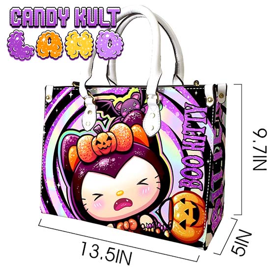 Boo Kitty Origins Bitten Candy Kult Land White PU Leather Crossbody Handbag - Candy Kult - Candy Cult - Candy Kult Land - Wishbone - Boo Kitty - Panku - Frosti - Toxic Kitten - Hex-Heart - Cult Candy - Cake High Heels - [product_vendor}