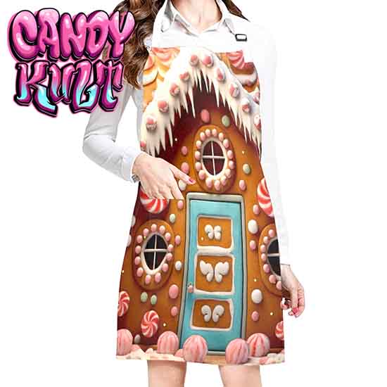 Gingerbread House Candy Kult Apron - Candy Kult - Candy Cult - Candy Kult Land - Wishbone - Boo Kitty - Panku - Frosti - Toxic Kitten - Hex-Heart - Cult Candy - Cake High Heels - [product_vendor}
