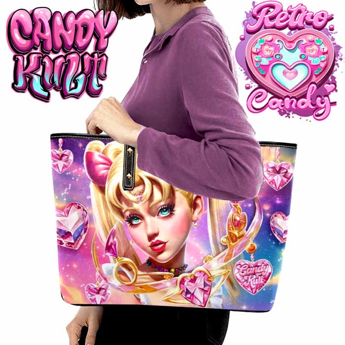 Sailor Scout Retro Candy Large Tote Bag - Candy Kult - Candy Cult - Candy Kult Land - Wishbone - Boo Kitty - Panku - Frosti - Toxic Kitten - Hex-Heart - Cult Candy - Cake High Heels - [product_vendor}