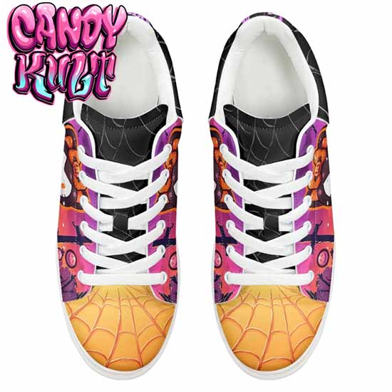 Boo Kitty Sunset Graveyard Orange Candy Kult Women's Pulse Sneakers - Candy Kult - Candy Cult - Cult Candy - Cake High Heels - [product_vendor}