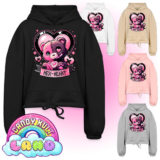 Hex-heart - Candy Kult Land Women’s Cropped Hoodie