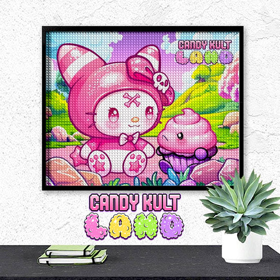 My Friend Frosti Candy Kult Land DIY Diamond Art Kit - Candy Kult - Candy Cult - Candy Kult Land - Wishbone - Boo Kitty - Panku - Frosti - Toxic Kitten - Hex-Heart - Cult Candy - Cake High Heels - [product_vendor}