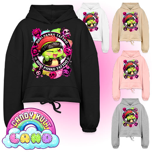 Hori Panku Tattoo Rainbow - Candy Kult Land Women’s Cropped Hoodie