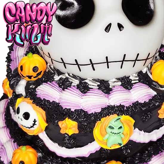Jack Skellington 2 Tier Cake Sculpture Candy Kult Cake Disney Nightmare Before Christmas Candy Cult - Candy Kult Land - Wishbone - Boo Kitty - Panku - Frosti - Toxic Kitten - Hex - Heart - Cult Candy - Ca