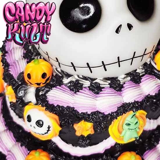 Jack Skellington 2 Tier Cake Sculpture Candy Kult Cake Disney Nightmare Before Christmas Candy Cult - Candy Kult Land - Wishbone - Boo Kitty - Panku - Frosti - Toxic Kitten - Hex - Heart - Cult Candy - Ca