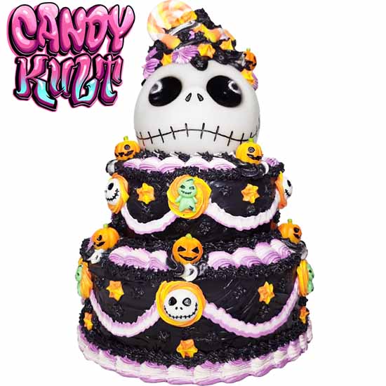 Jack Skellington 2 Tier Cake Sculpture Candy Kult Cake Disney Nightmare Before Christmas Candy Cult - Candy Kult Land - Wishbone - Boo Kitty - Panku - Frosti - Toxic Kitten - Hex - Heart - Cult Candy - Ca