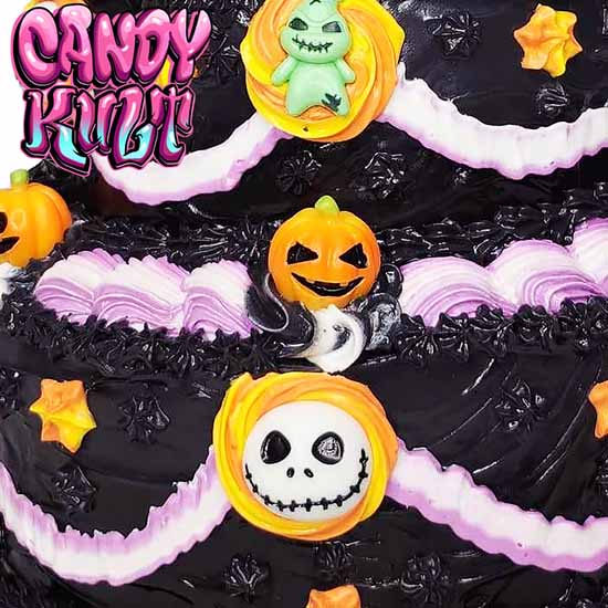 Jack Skellington 2 Tier Cake Sculpture Candy Kult Cake Disney Nightmare Before Christmas Candy Cult - Candy Kult Land - Wishbone - Boo Kitty - Panku - Frosti - Toxic Kitten - Hex - Heart - Cult Candy - Ca