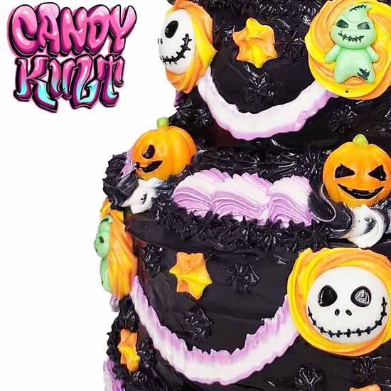 Jack Skellington 2 Tier Cake Sculpture Candy Kult Cake Disney Nightmare Before Christmas Candy Cult - Candy Kult Land - Wishbone - Boo Kitty - Panku - Frosti - Toxic Kitten - Hex - Heart - Cult Candy - Ca