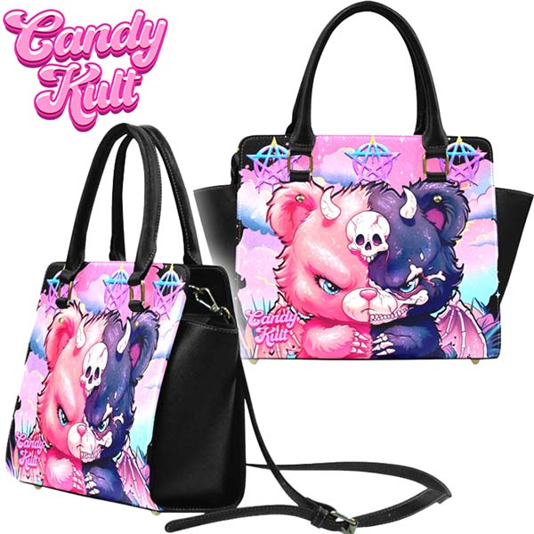 Demonic Bear Fright Candy Crossbody Handbag
