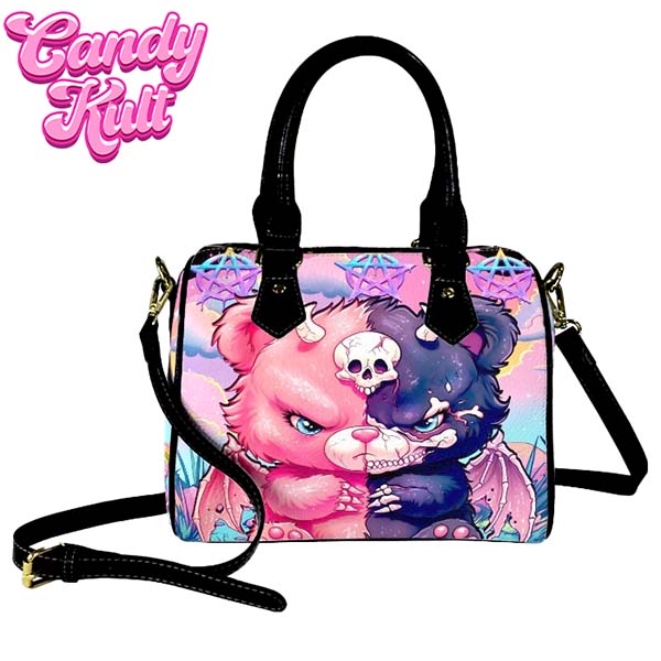 Demonic Bear Fright Candy Boston Crossbody Handbag