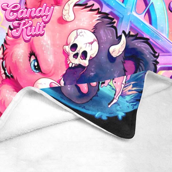 Demonic Bear Fright Candy Micro Fleece Blanket