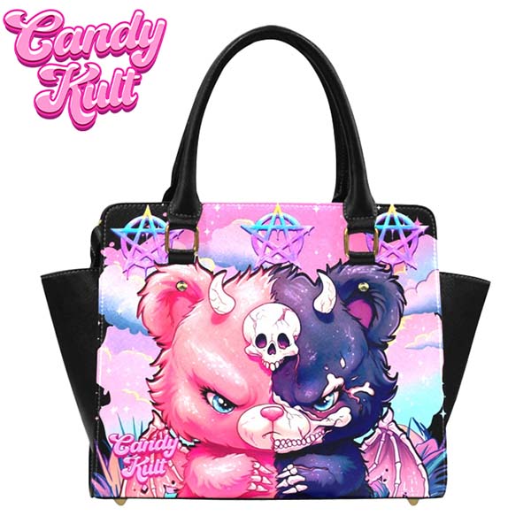 Demonic Bear Fright Candy Crossbody Handbag