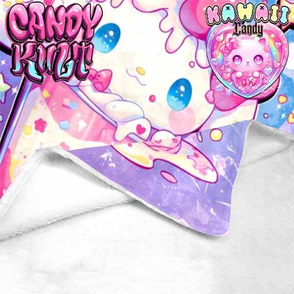 Cloudy Day Milkshake Kawaii Candy Micro Fleece Blanket - Candy Kult - Candy Cult - Cult Candy - Cake High Heels - [product_vendor}