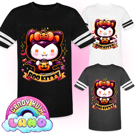 Boo Kitty - Candy Kult Land Men's / Unisex Vintage Sport T-Shirt - Candy Kult - Candy Cult - Candy Kult Land - Wishbone - Boo Kitty - Panku - Frosti - Toxic Kitten - Hex-Heart - Cult Candy - Cake High Heels - [product_vendor}