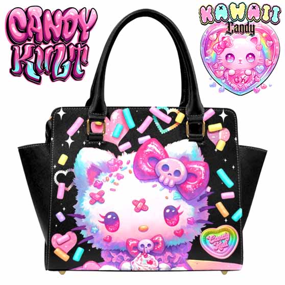 Pastel Purrfection Kawaii Candy Crossbody Handbag - Candy Kult - Candy Cult - Cult Candy - Cake High Heels - [product_vendor}