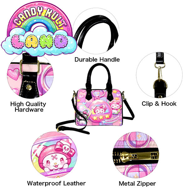 Wishbone Tamagotchi Sticker Wall Candy Kult Land Boston Crossbody Handbag