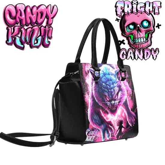Cheshire WereCat Fright Candy Crossbody Handbag - Candy Kult - Candy Cult - Candy Kult Land - Wishbone - Boo Kitty - Panku - Frosti - Toxic Kitten - Hex-Heart - Cult Candy - Cake High Heels - [product_vendor}