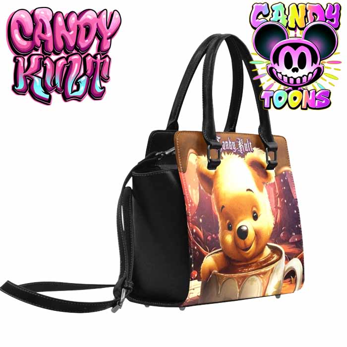 Winnie Coffee Candy Toons Convertible Crossbody Handbag - Candy Kult - Candy Cult - Candy Kult Land - Wishbone - Boo Kitty - Panku - Frosti - Toxic Kitten - Hex-Heart - Cult Candy - Cake High Heels - [product_vendor}