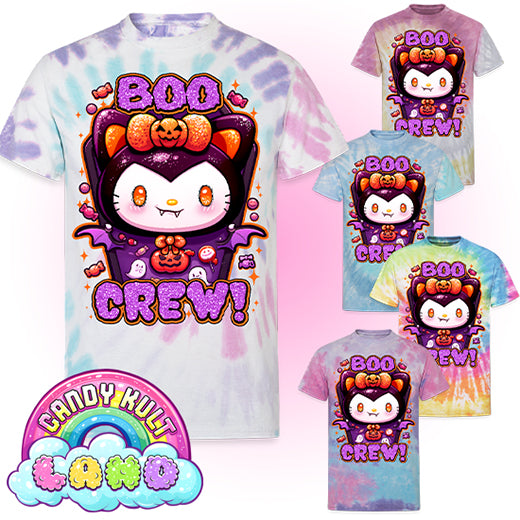 Boo Crew - Candy Kult Land Unisex Tie Dye T-Shirt - Candy Kult - Candy Cult - Candy Kult Land - Wishbone - Boo Kitty - Panku - Frosti - Toxic Kitten - Hex-Heart - Cult Candy - Cake High Heels - [product_vendor}
