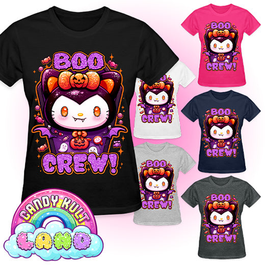Boo Crew - Candy Kult land REGULAR FIT Ladies T-Shirt - Candy Kult - Candy Cult - Candy Kult Land - Wishbone - Boo Kitty - Panku - Frosti - Toxic Kitten - Hex-Heart - Cult Candy - Cake High Heels - [product_vendor}