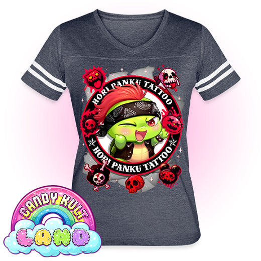 Hori Panku Tattoo Black - Candy Kult Land Women’s Vintage Sport T-Shirt - Candy Kult - Candy Cult - Candy Kult Land - Wishbone - Boo Kitty - Panku - Frosti - Toxic Kitten - Hex-Heart - Cult Candy - Cake High Heels - [product_vendor}