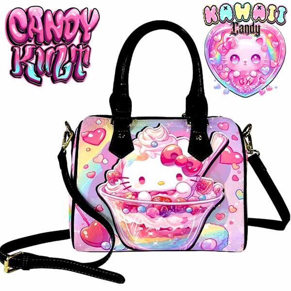 Sundae Kitty Kawaii Candy Boston Crossbody Handbag - Candy Kult - Candy Cult - Cult Candy - Cake High Heels - [product_vendor}