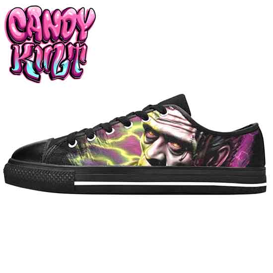 Frankenstein Fright Candy Women's Low Canvas Shoes - Candy Kult - Candy Cult - Candy Kult Land - Wishbone - Boo Kitty - Panku - Frosti - Toxic Kitten - Hex-Heart - Cult Candy - Cake High Heels - [product_vendor}