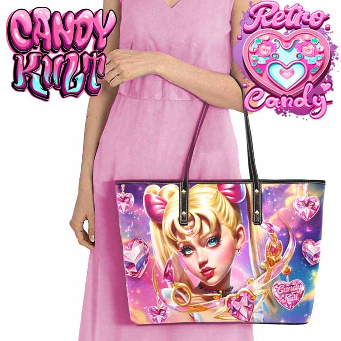 Sailor Scout Retro Candy Large Tote Bag - Candy Kult - Candy Cult - Candy Kult Land - Wishbone - Boo Kitty - Panku - Frosti - Toxic Kitten - Hex-Heart - Cult Candy - Cake High Heels - [product_vendor}