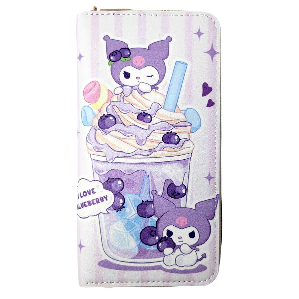 Kuromi Blueberry Shake Long Line Wallet Purse | Candy Kult