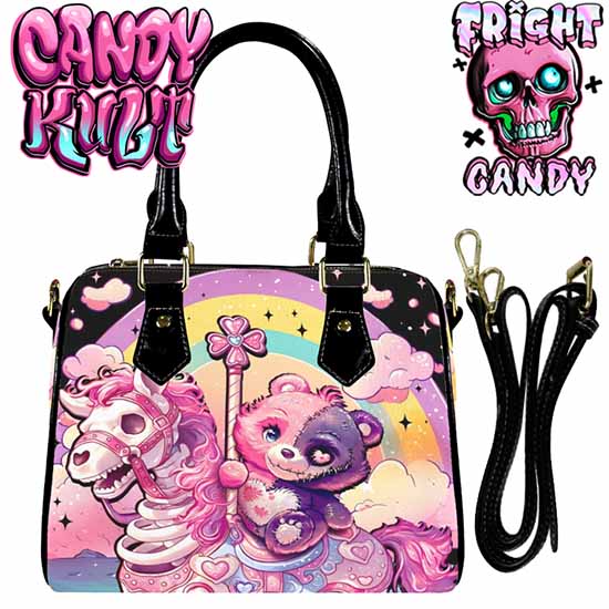 Spooky Bear Carousel Fright Candy Boston Crossbody Handbag - Candy Kult - Candy Cult - Cult Candy - Cake High Heels - [product_vendor}