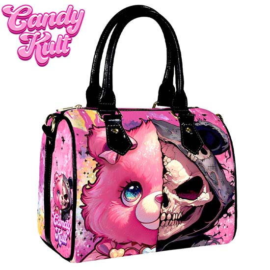 Split Personality Bear Fright Candy Boston Crossbody Handbag